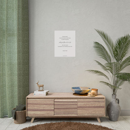 Romans 8:28, Rolled Poster, Vertical