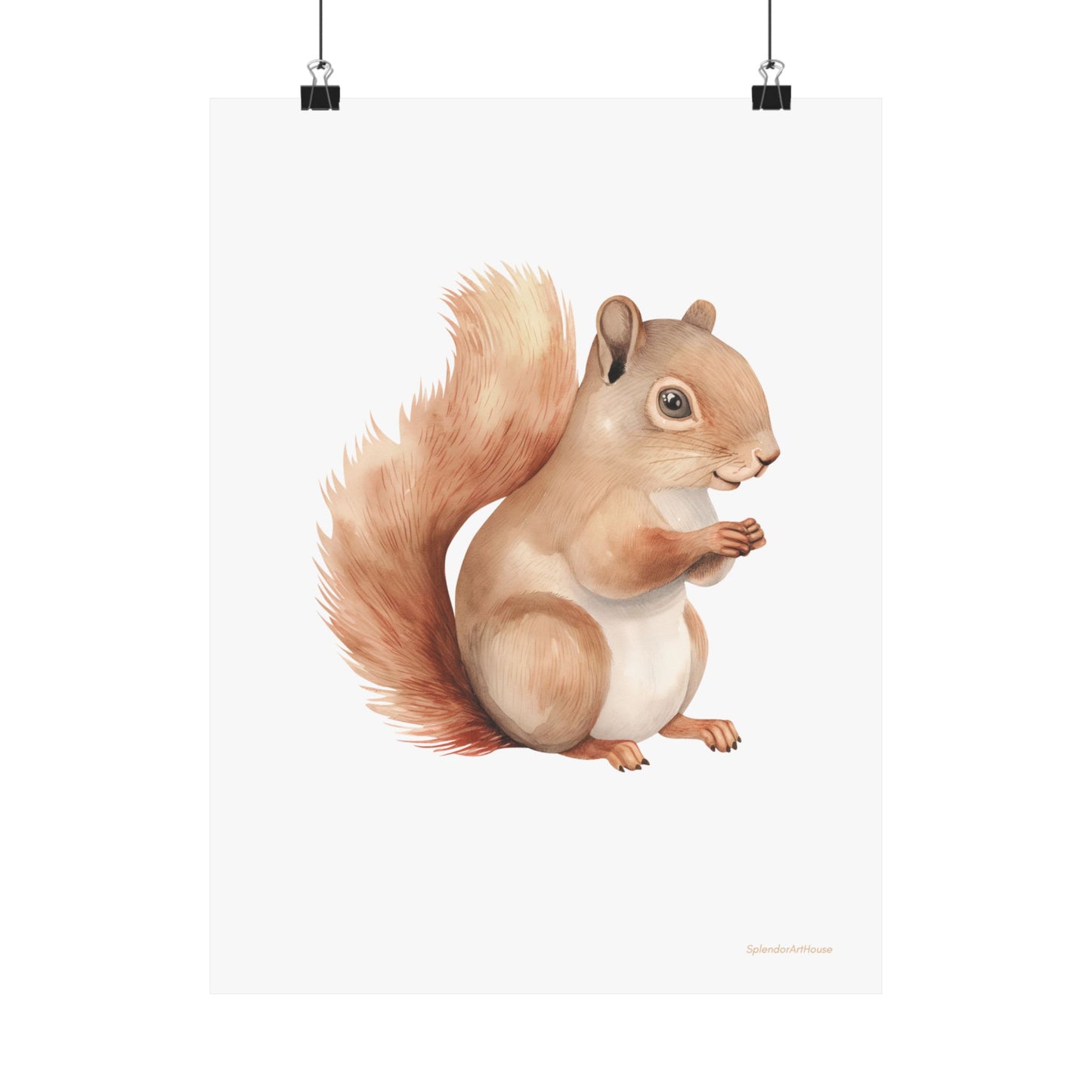 Squirrel, Matte Vertical Poster