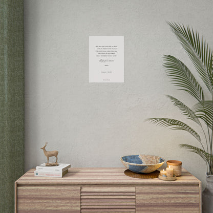 Romans 11:35-36, Rolled Poster, Vertical