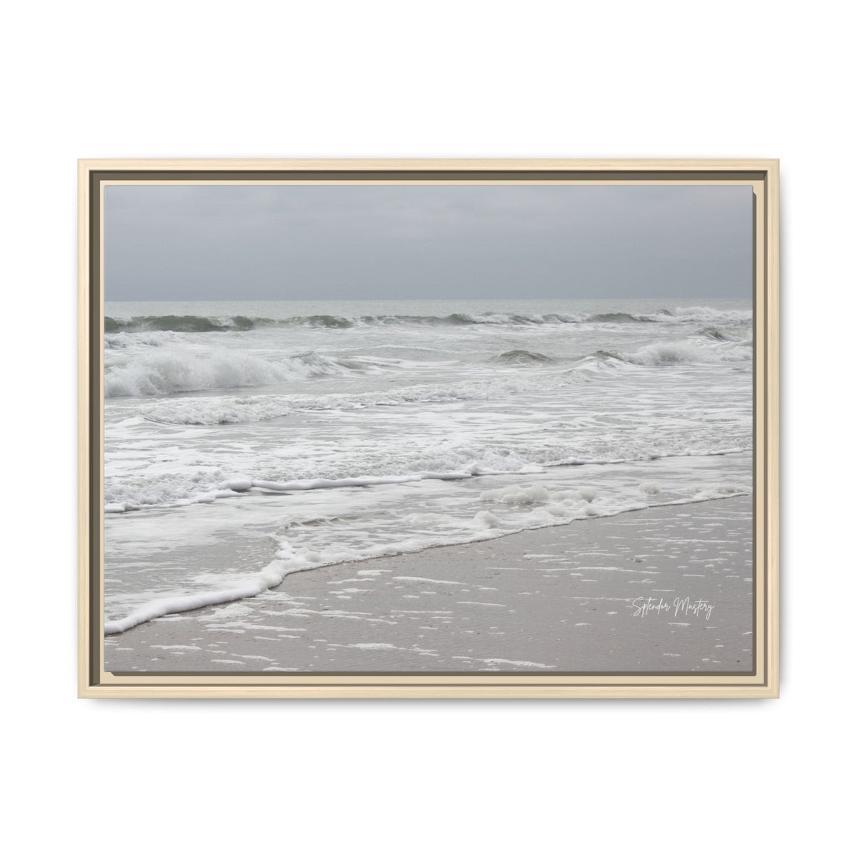 Ocean - Matte Canvas, Framed (Natural)