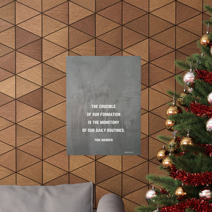 Tish Warren Quote,Inspirational Matte Vertical Poster