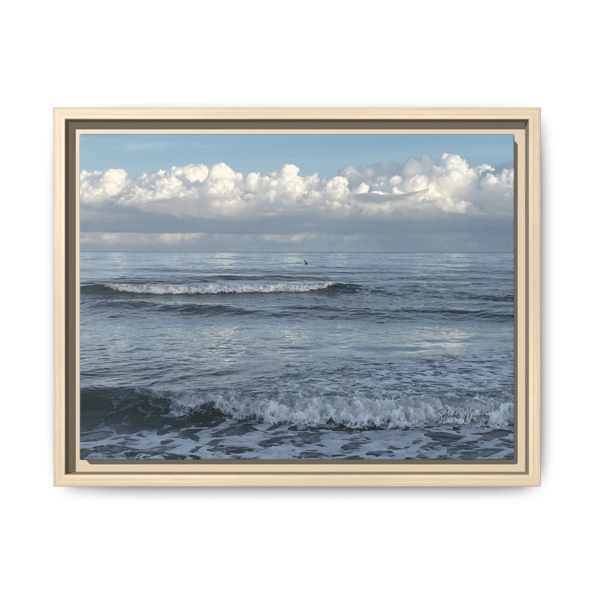 Ocean - Matte Canvas, Framed (Natural)