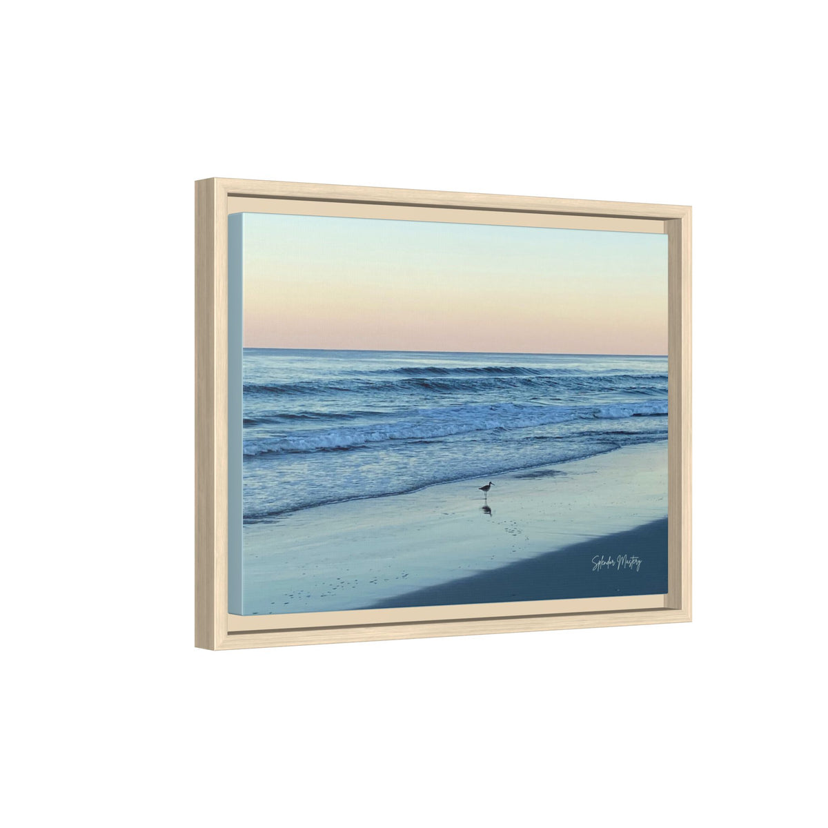 Ocean, Matte Canvas, Framed (Natural)