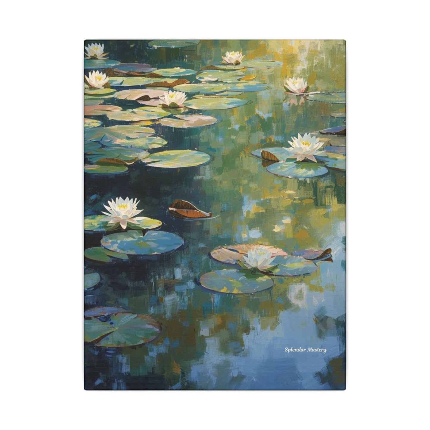 Water Lilies, Matte Canvas, Stretched, 0.75"