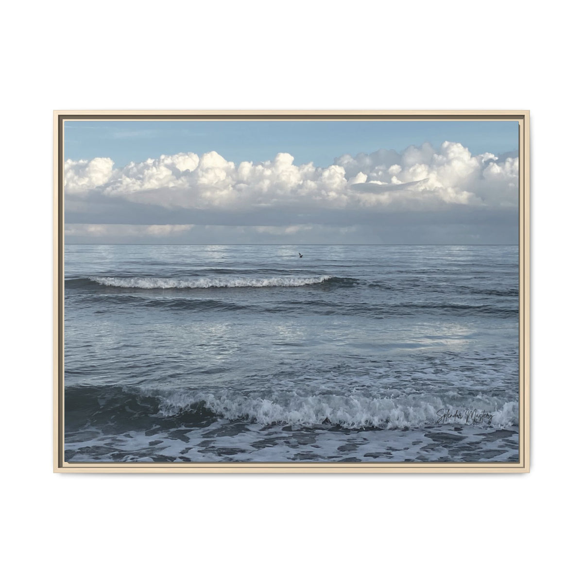 Ocean - Matte Canvas, Framed (Natural)