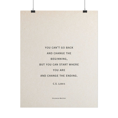 C.S. Lewis Quote, Poster