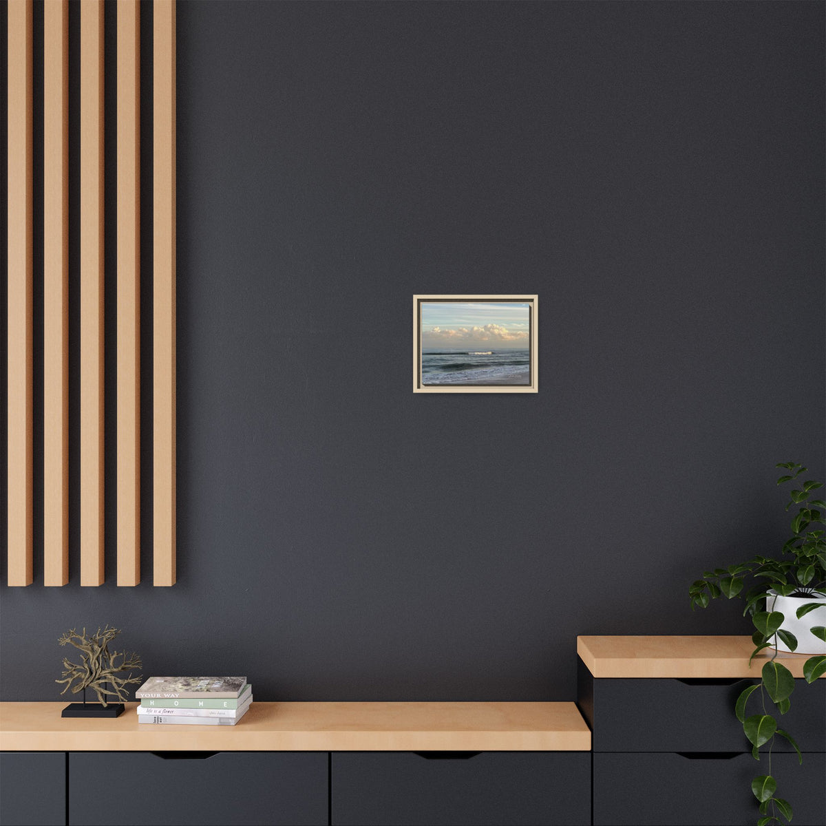 Ocean - Matte Canvas, Framed (Natural)