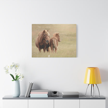 Wild Horses, Matte Canvas, Stretched, 1.25"