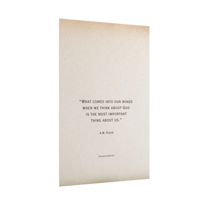 A.W. Tozer Quote, Poster