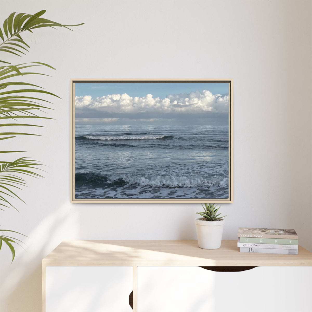 Ocean - Matte Canvas, Framed (Natural)