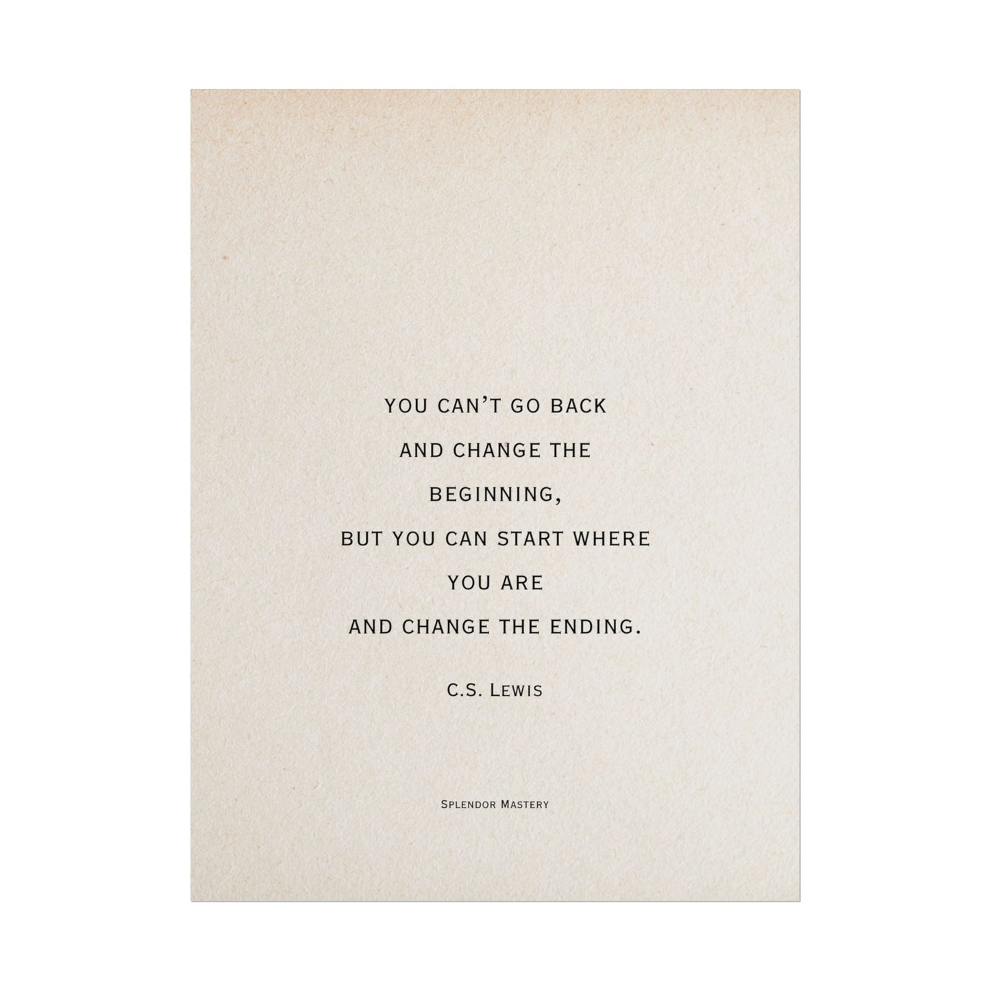C.S. Lewis Quote, Poster