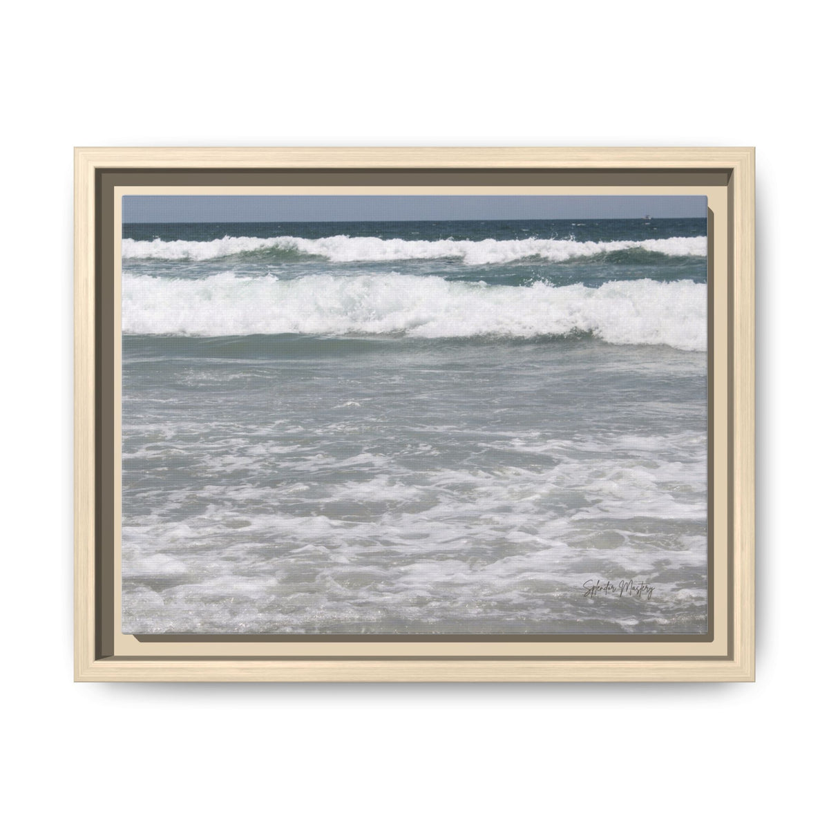 Ocean - Matte Canvas, Framed, Natural