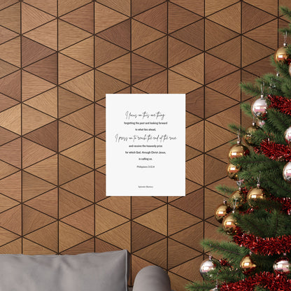 Philippians 3:13,14, Matte Vertical Poster