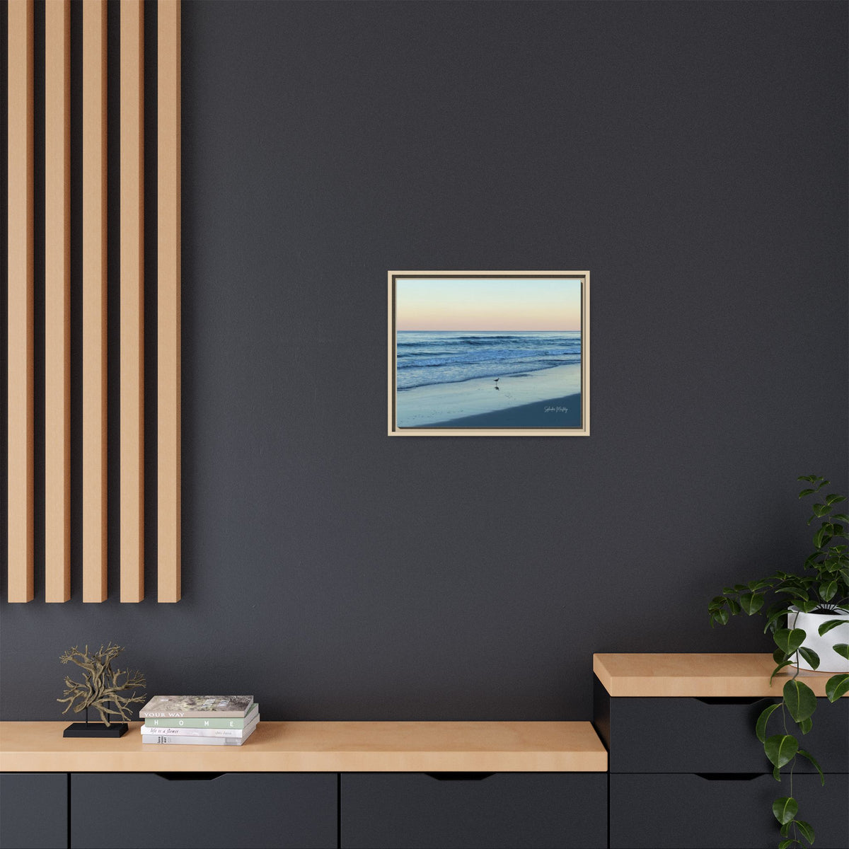 Ocean, Matte Canvas, Framed (Natural)
