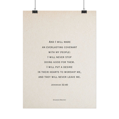 Jeremiah 32:40, Poster