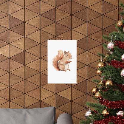 Squirrel, Matte Vertical Poster