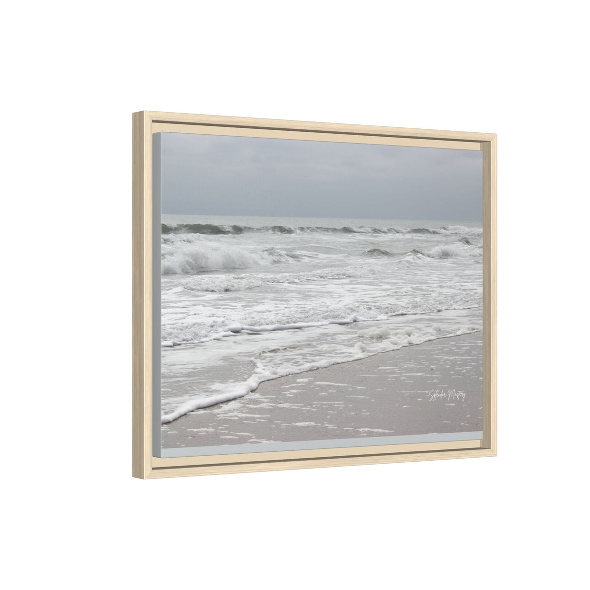 Ocean - Matte Canvas, Framed (Natural)