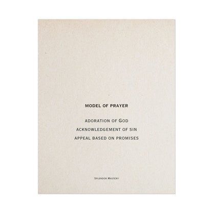 Model of Prayer Poster