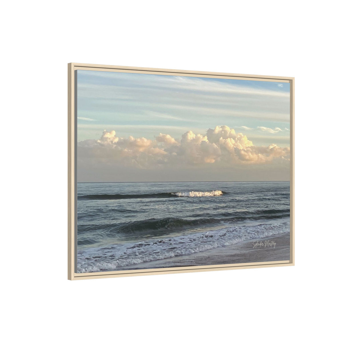 Ocean - Matte Canvas, Framed (Natural)