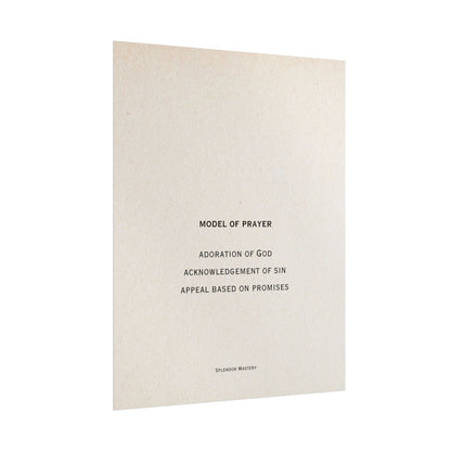 Model of Prayer Poster