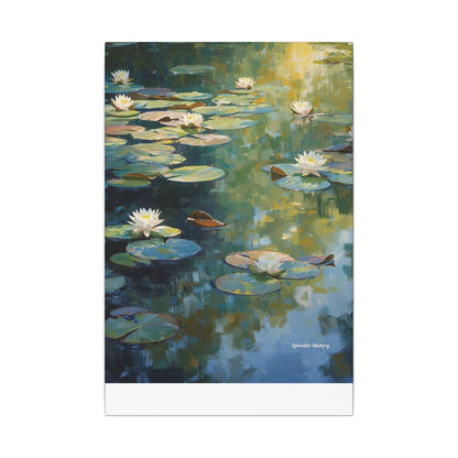 Water Lilies, Matte Canvas, Stretched, 0.75"