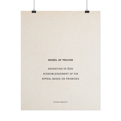 Model of Prayer Poster