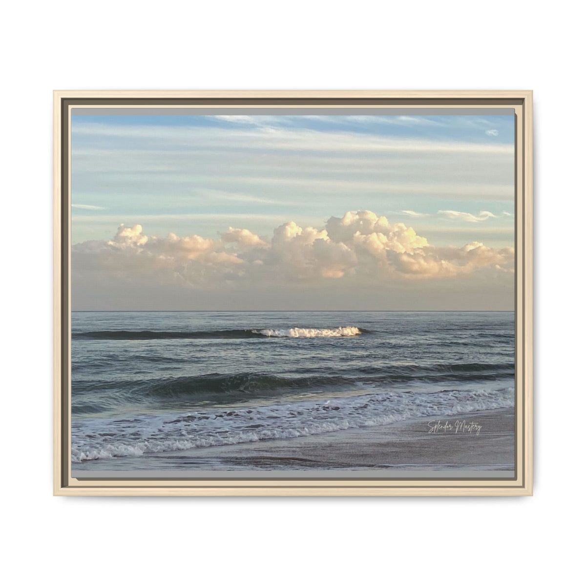 Ocean - Matte Canvas, Framed (Natural)