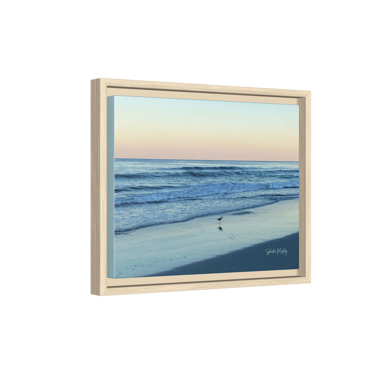 Ocean, Matte Canvas, Framed (Natural)