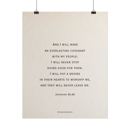 Jeremiah 32:40, Poster