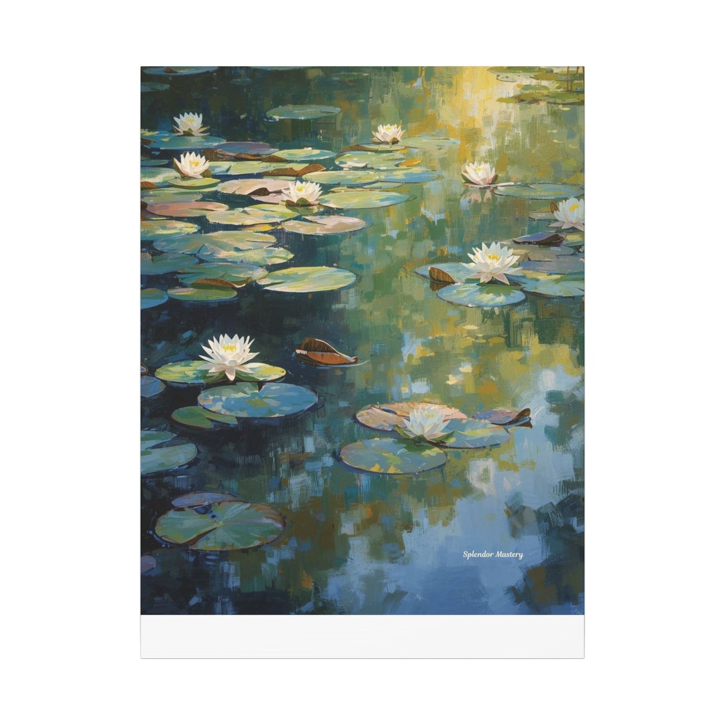 Water Lilies, Matte Canvas, Stretched, 0.75"