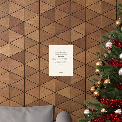 Philippians 3:13,14, Matte Vertical Poster