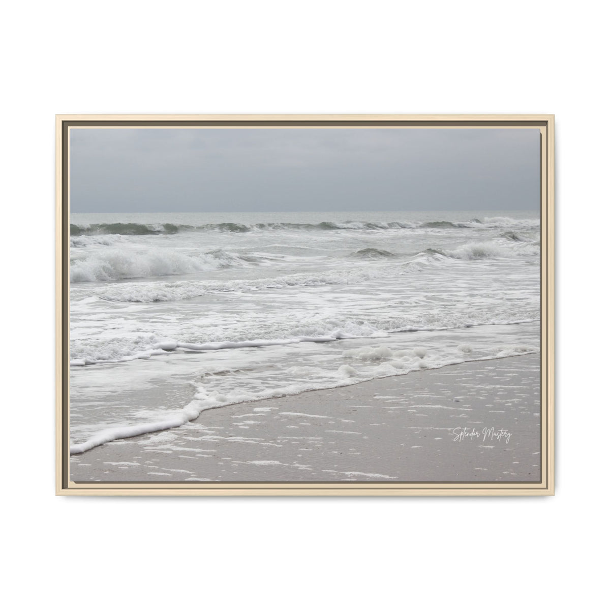 Ocean - Matte Canvas, Framed (Natural)