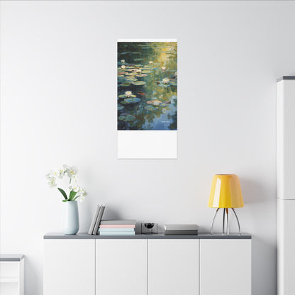 Water Lilies, Matte Canvas, Stretched, 0.75"