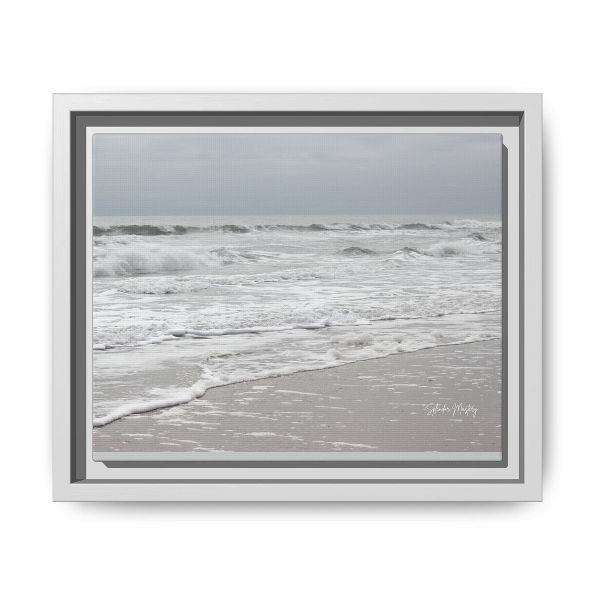 Ocean - Matte Canvas, Framed (Natural)