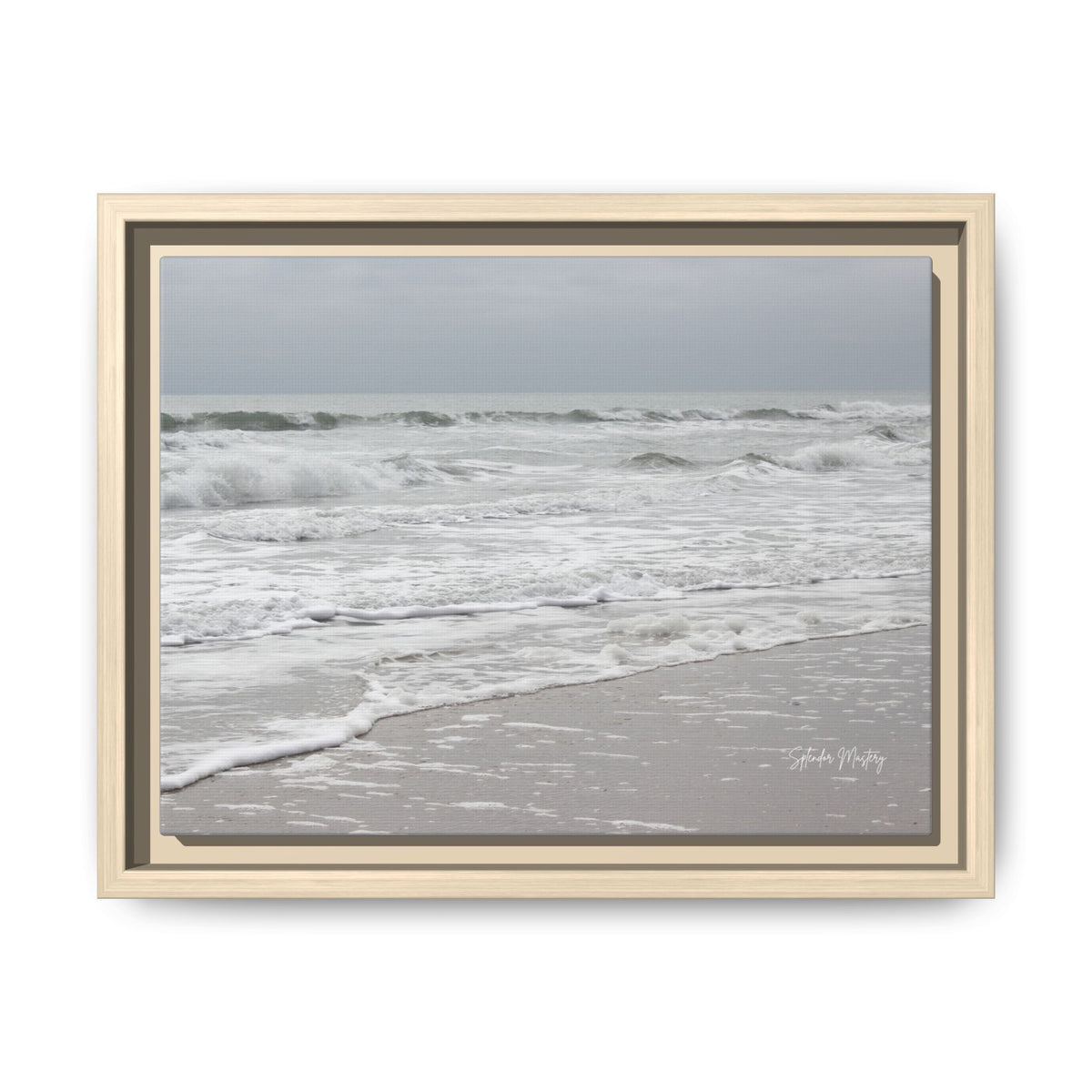 Ocean - Matte Canvas, Framed (Natural)