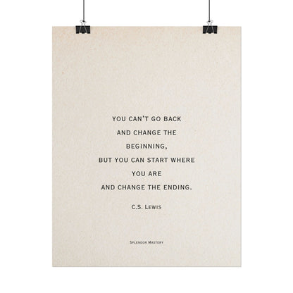 C.S. Lewis Quote, Poster