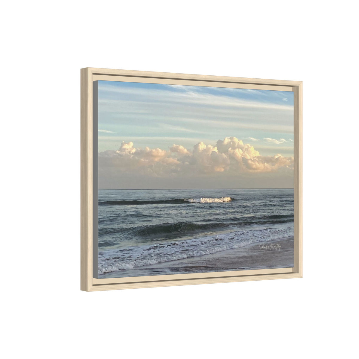 Ocean - Matte Canvas, Framed (Natural)