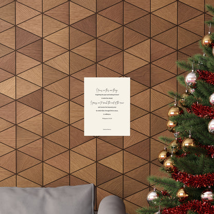 Philippians 3:13,14, Matte Vertical Poster