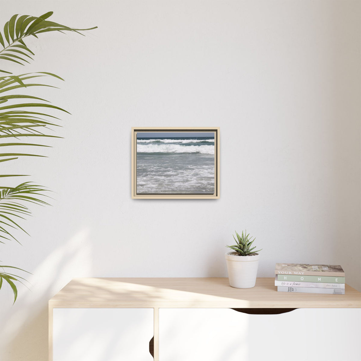 Ocean - Matte Canvas, Framed, Natural