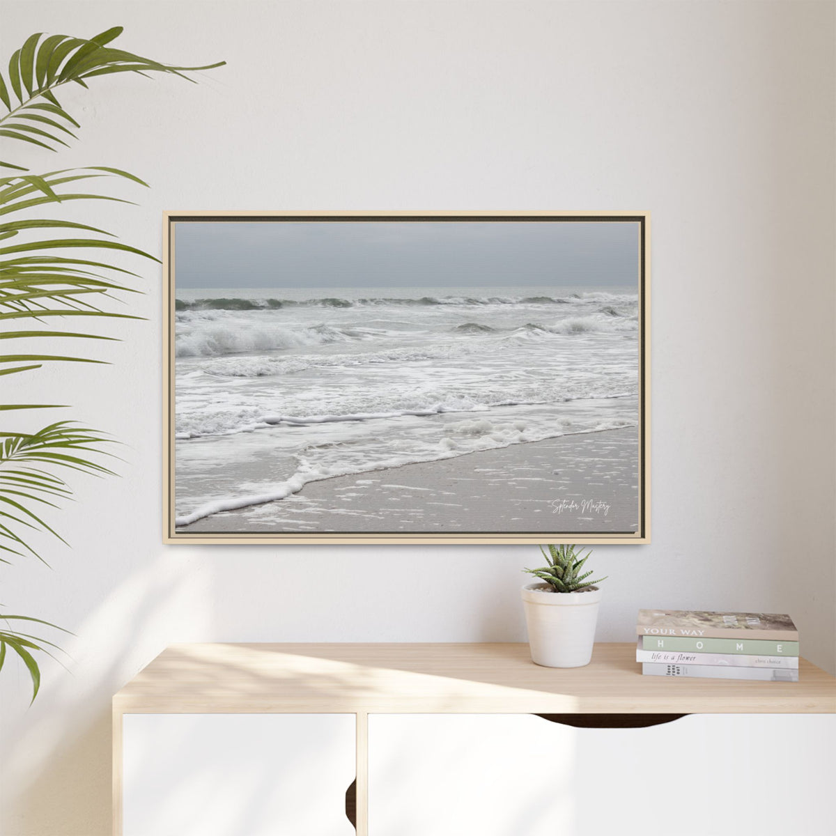 Ocean - Matte Canvas, Framed (Natural)