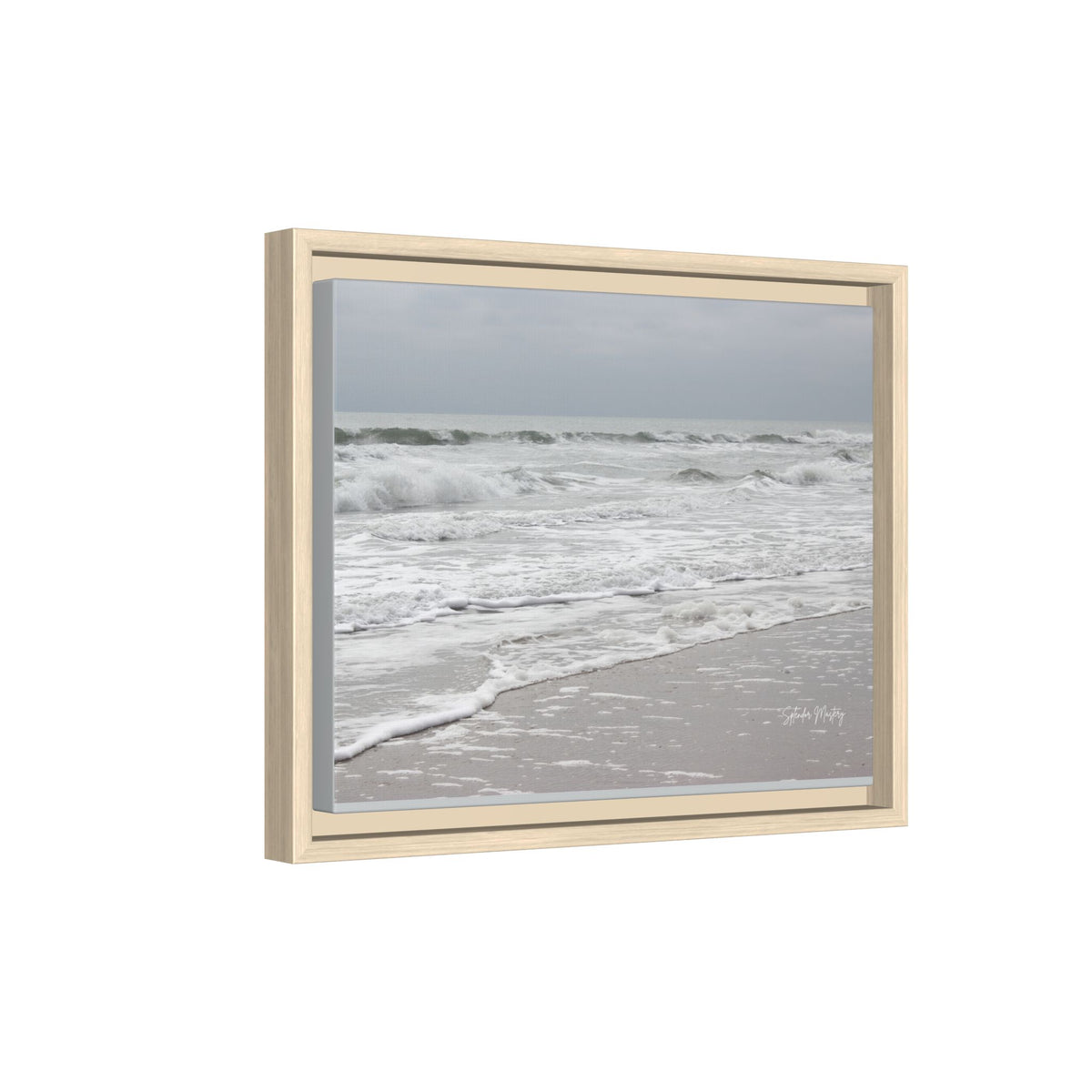Ocean - Matte Canvas, Framed (Natural)