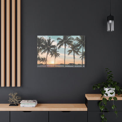 Palm Trees, Matte Canvas, Stretched, 1.25"