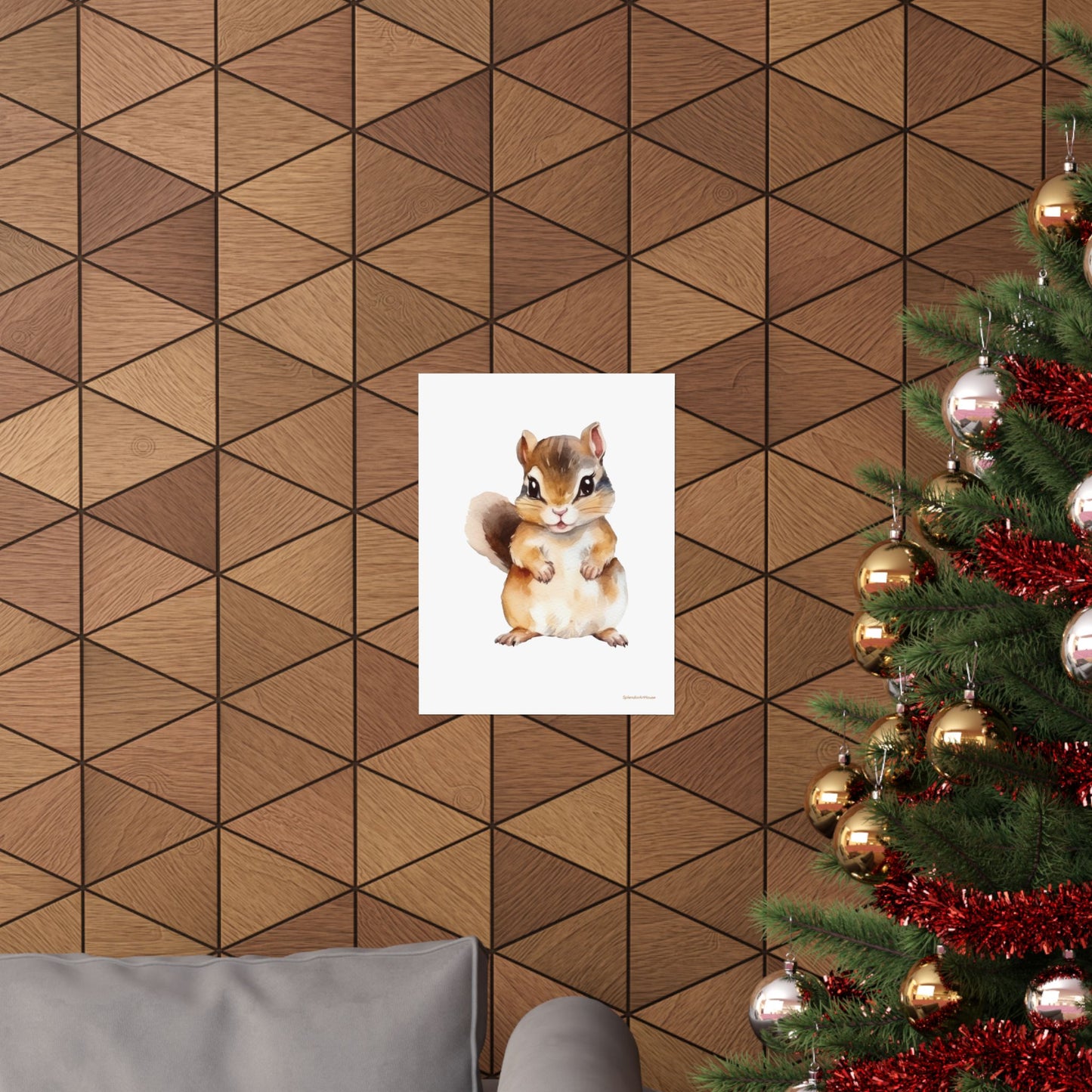 Chipmunk, Matte Vertical Poster