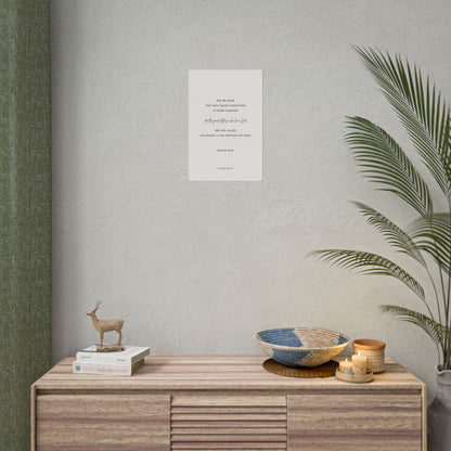 Romans 8:28, Rolled Poster, Vertical