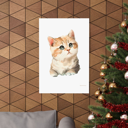 Kitten, Matte Vertical Poster
