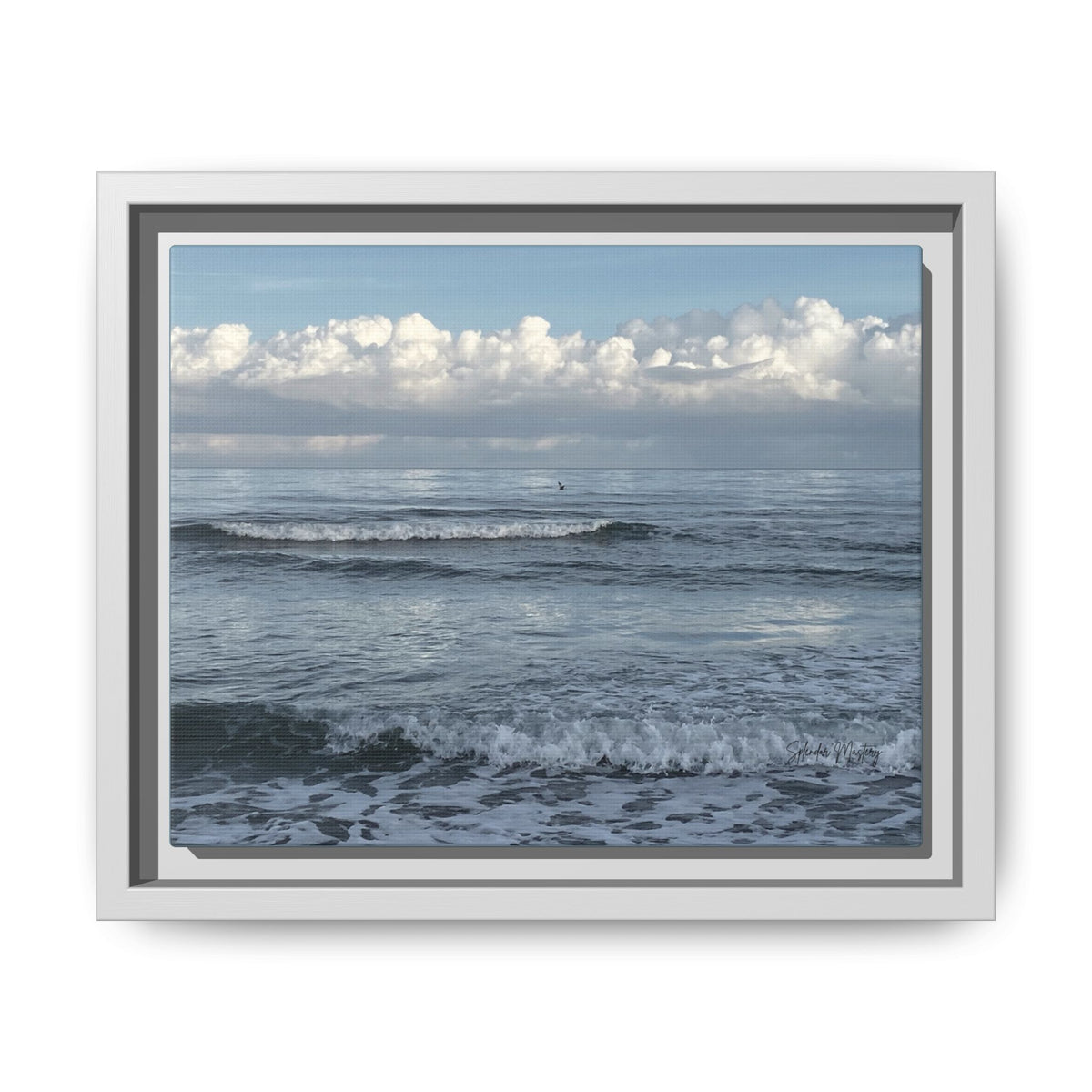 Ocean - Matte Canvas, Framed (Natural)