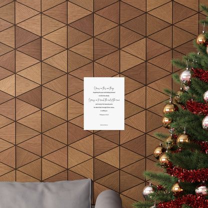 Philippians 3:13,14, Matte Vertical Poster