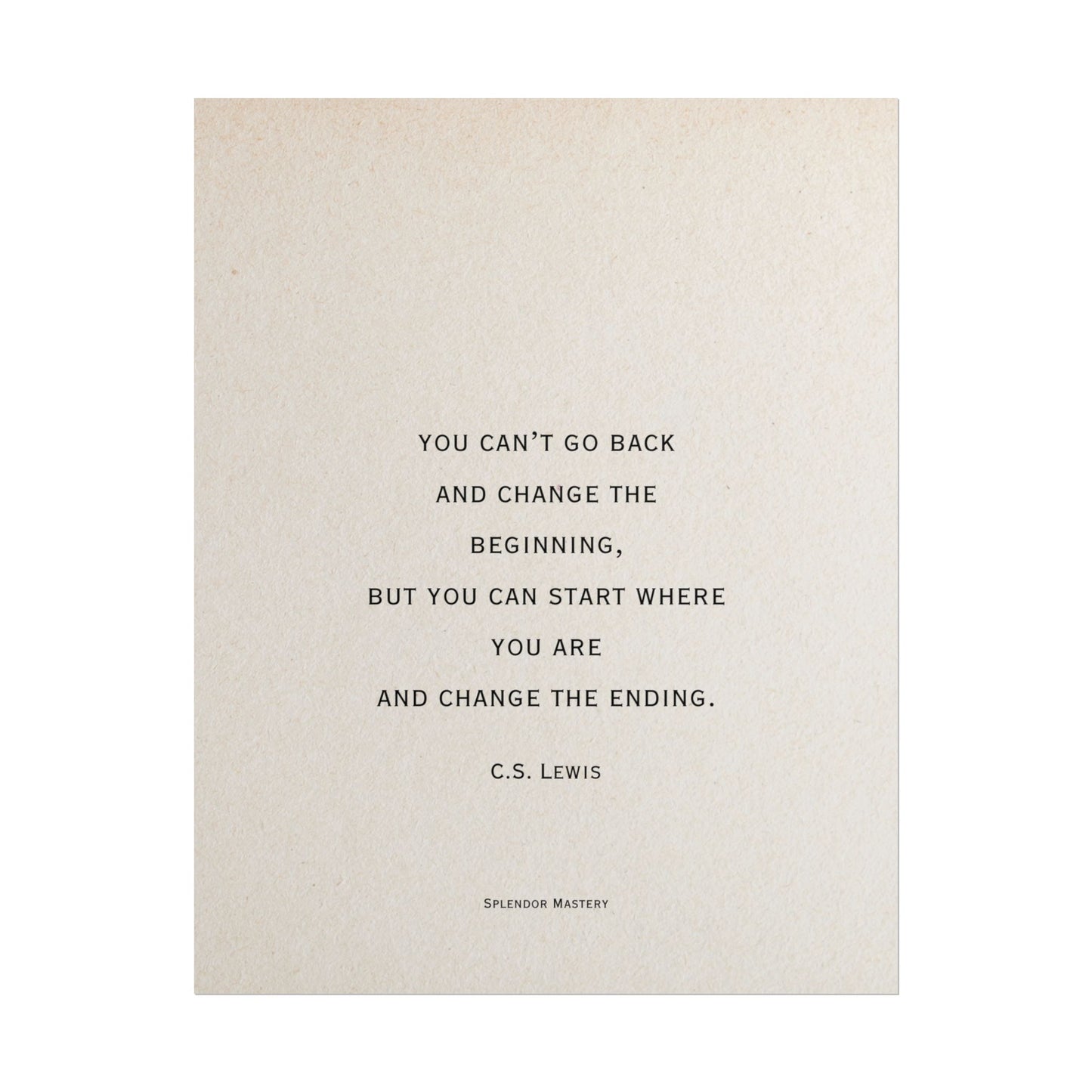 C.S. Lewis Quote, Poster