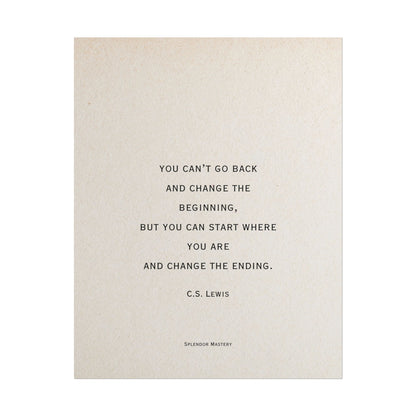 C.S. Lewis Quote, Poster