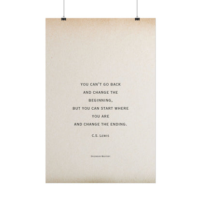 C.S. Lewis Quote, Poster